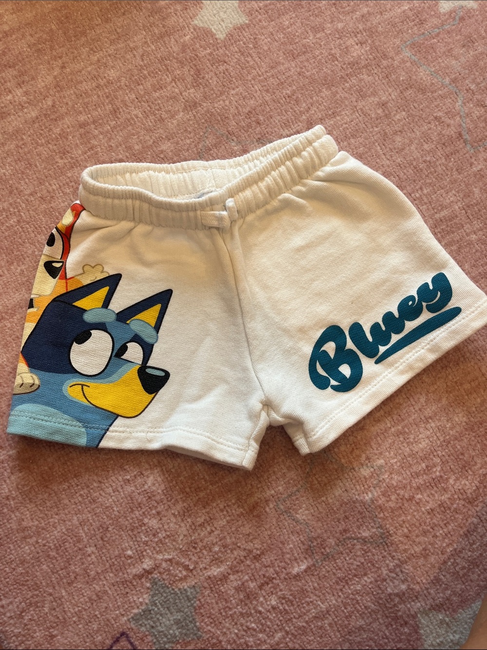 Bluey Zara White 3t Kids Shorts